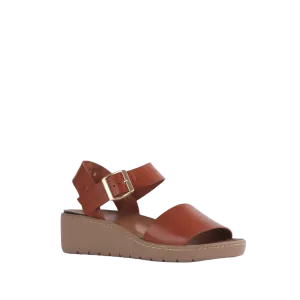 12665 - DOUBLE BAND WEDGE SLINGBACK SANDAL WITH REMOVABLE FOOTBED