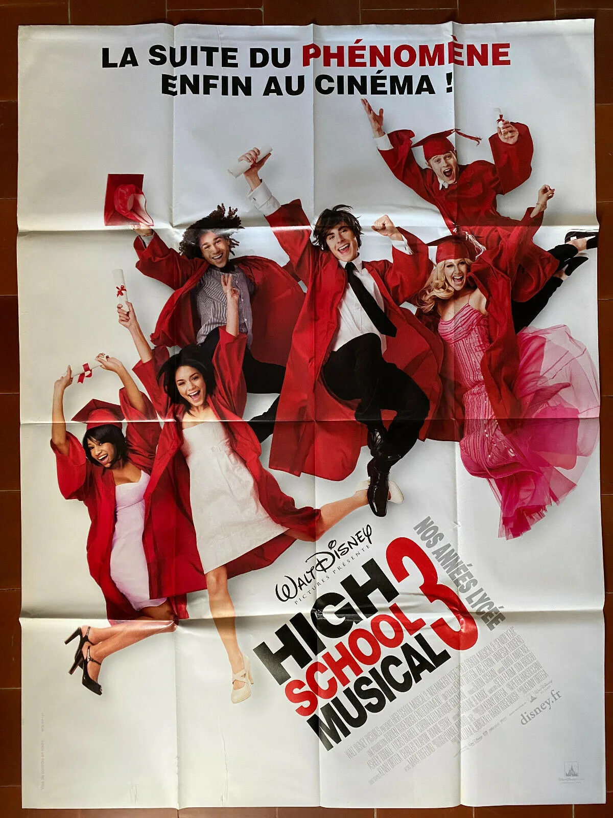 Affiche HIGH SCOOL MUSICAL 3 Kenny ORTEGA Zac EFRON Vanessa HUDGENS  120x160cm