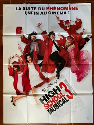 Affiche HIGH SCOOL MUSICAL 3 Kenny ORTEGA Zac EFRON Vanessa HUDGENS  120x160cm