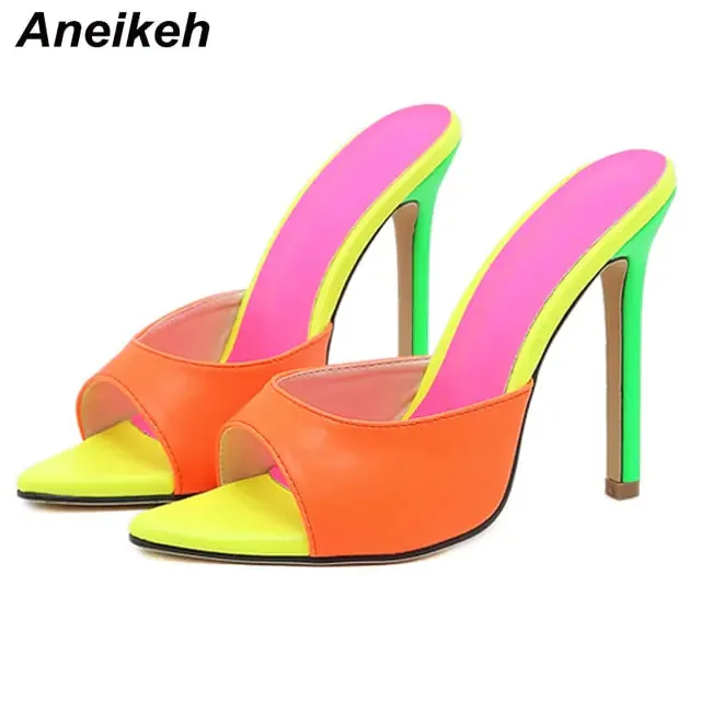 Aneikeh  Mules High Heels
