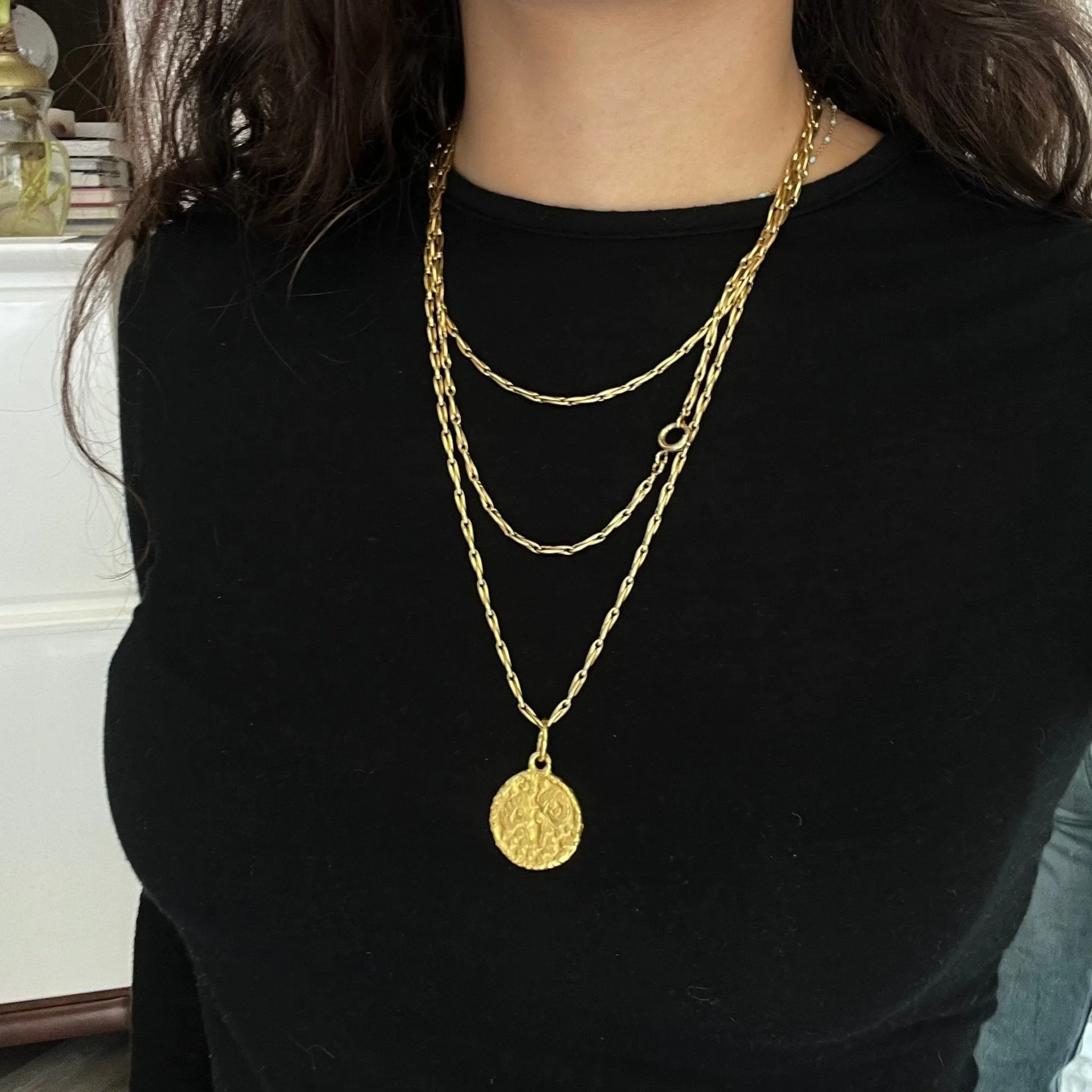 Aries Circle High Karat Pendant by Jean Mahie