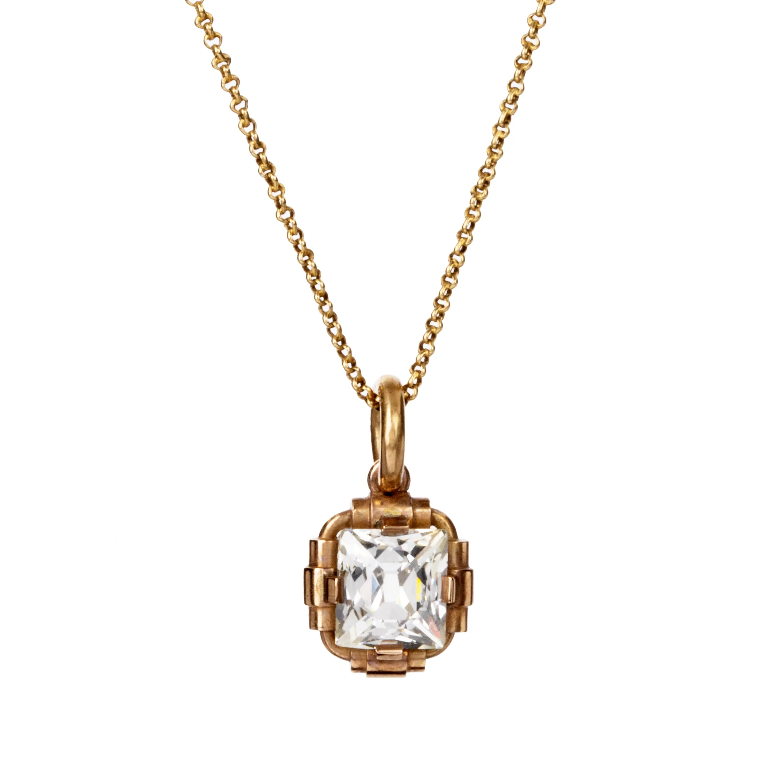 Bell & Bird French Cut Diamond Pendant