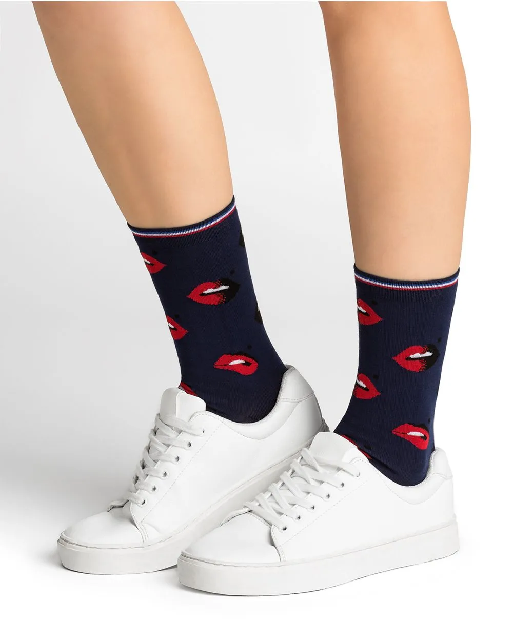 Bleuforet 6446 All Over Kisses Socks- Ink