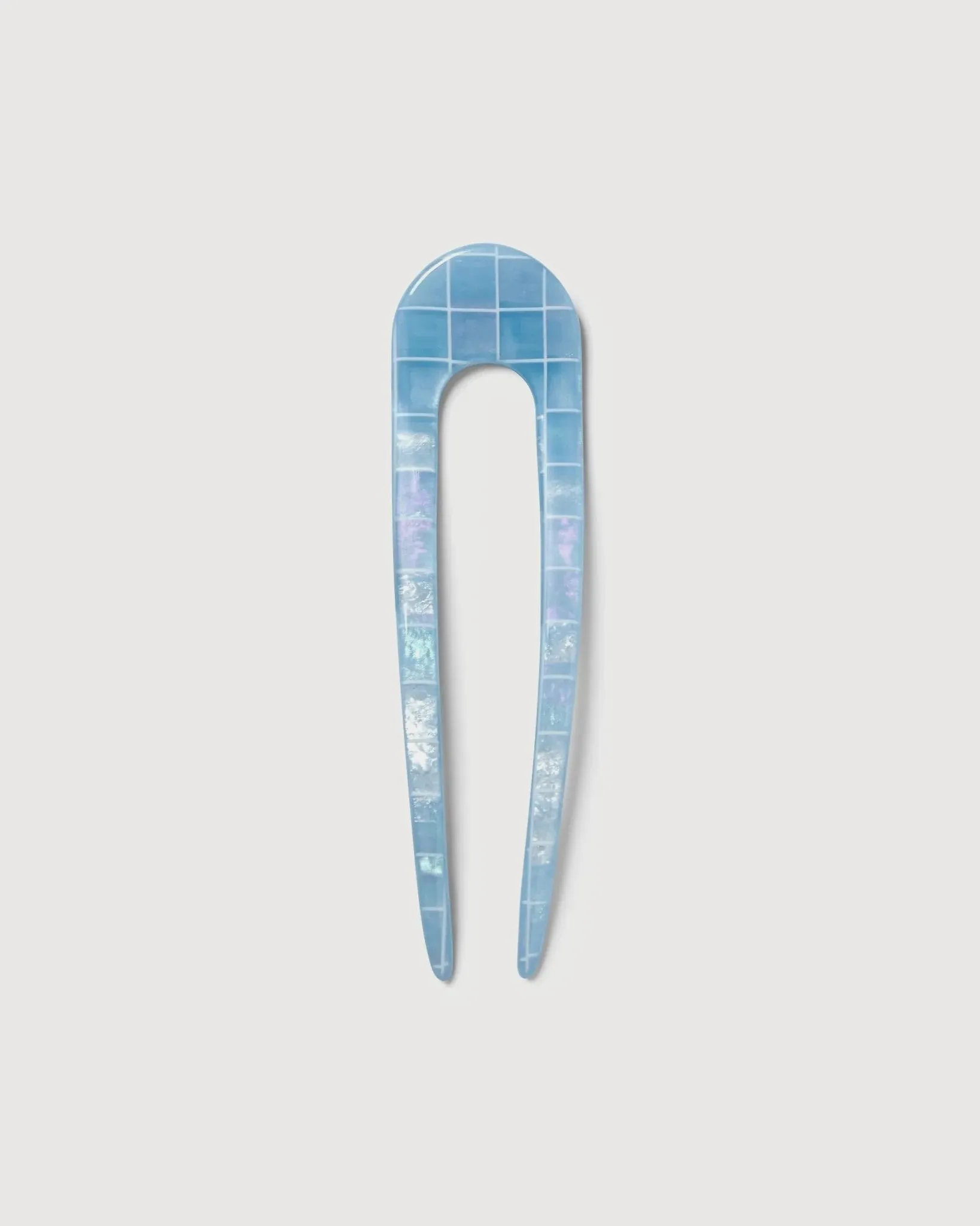 Blue Shell  - French Hair Pin