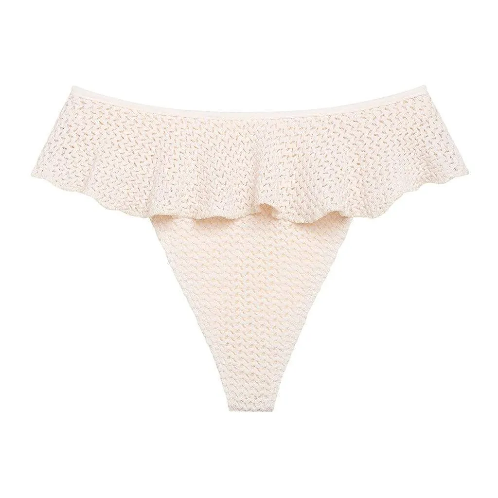 Bone Crochet Tamarindo Ruffle Bikini Bottom