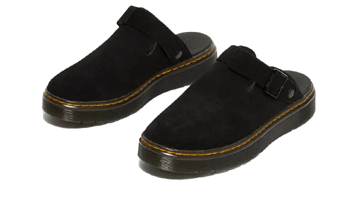 Carlson Black Suede