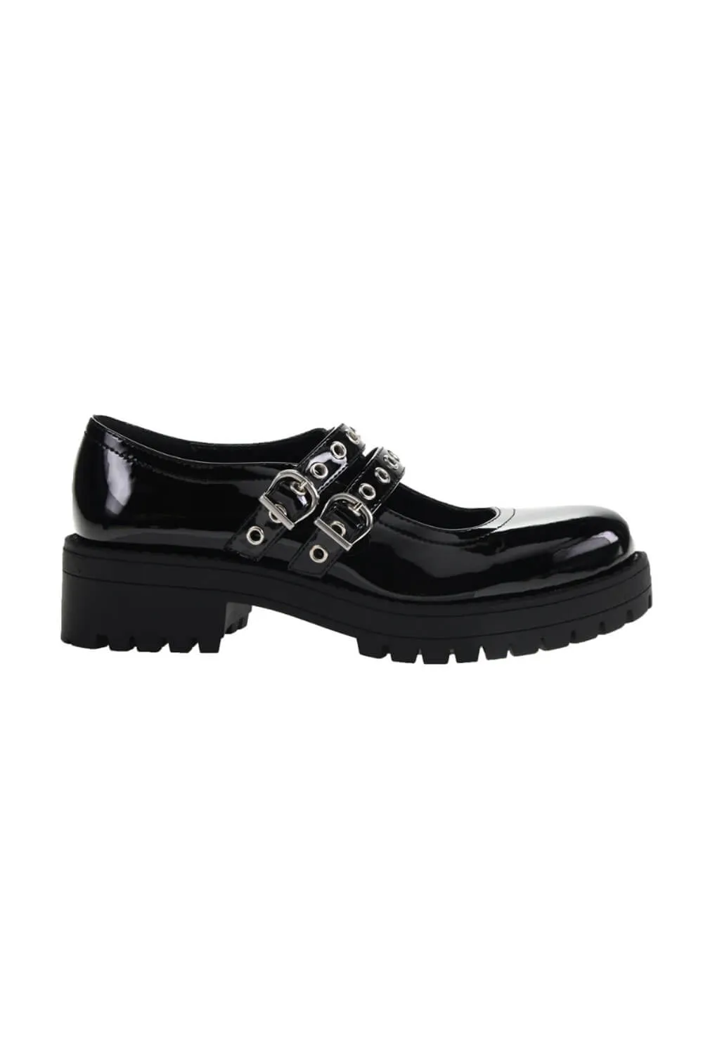 Chinese Laundry Vagabond Mary Janes Shoes for Women in Black | VAGABOND-PATENT BLK