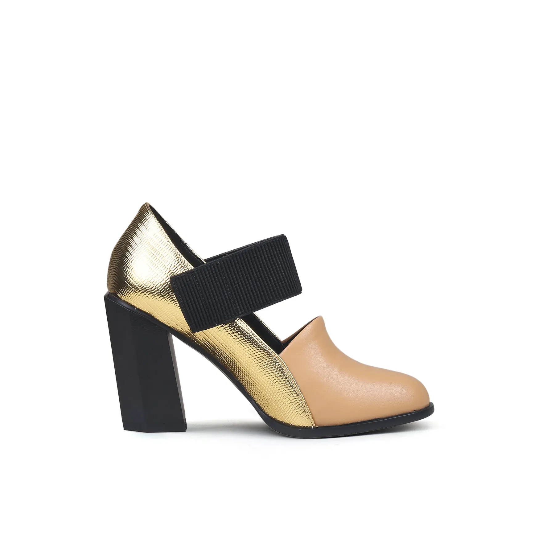 Clarke Cross Strap Leather Mary Jane - Neutral