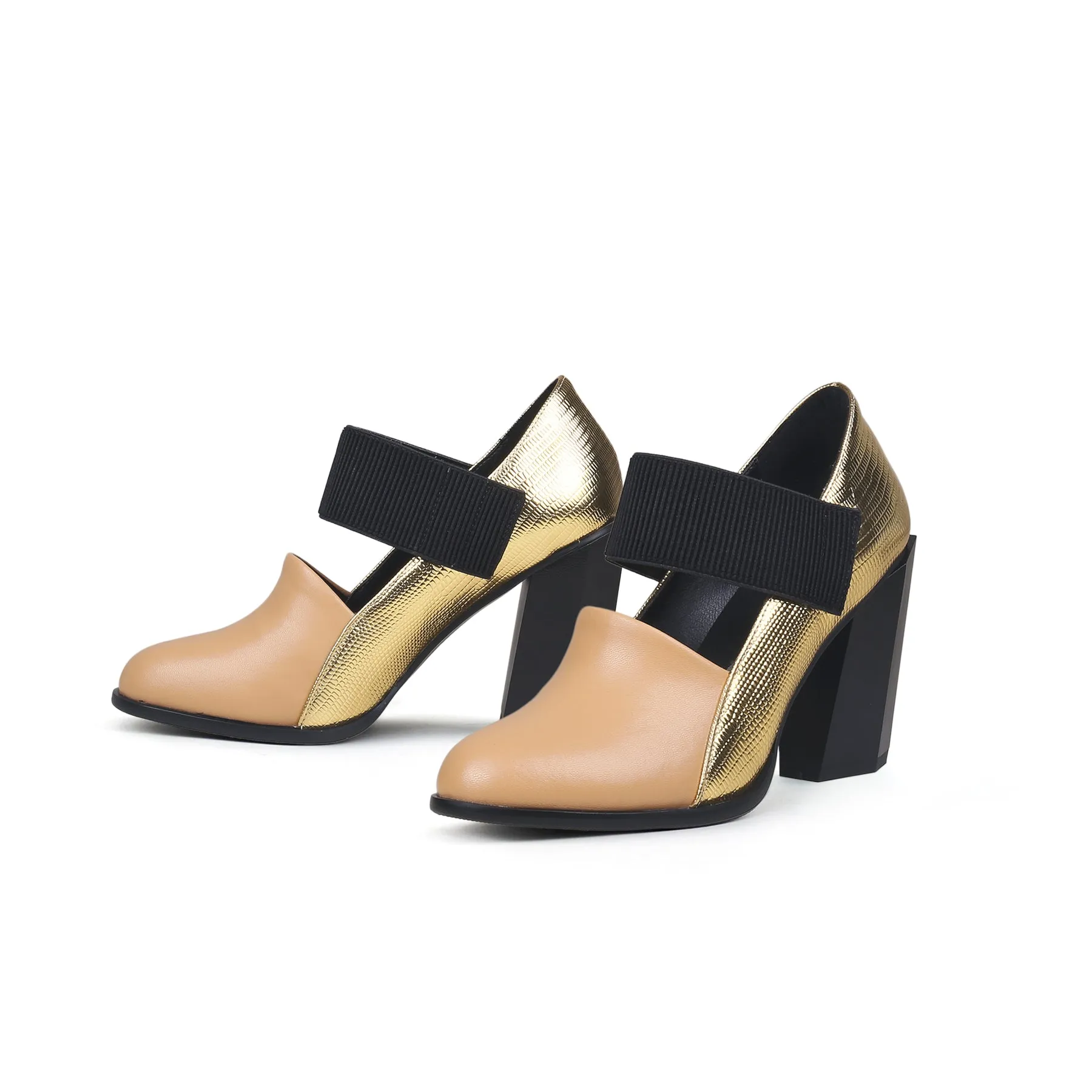 Clarke Cross Strap Leather Mary Jane - Neutral