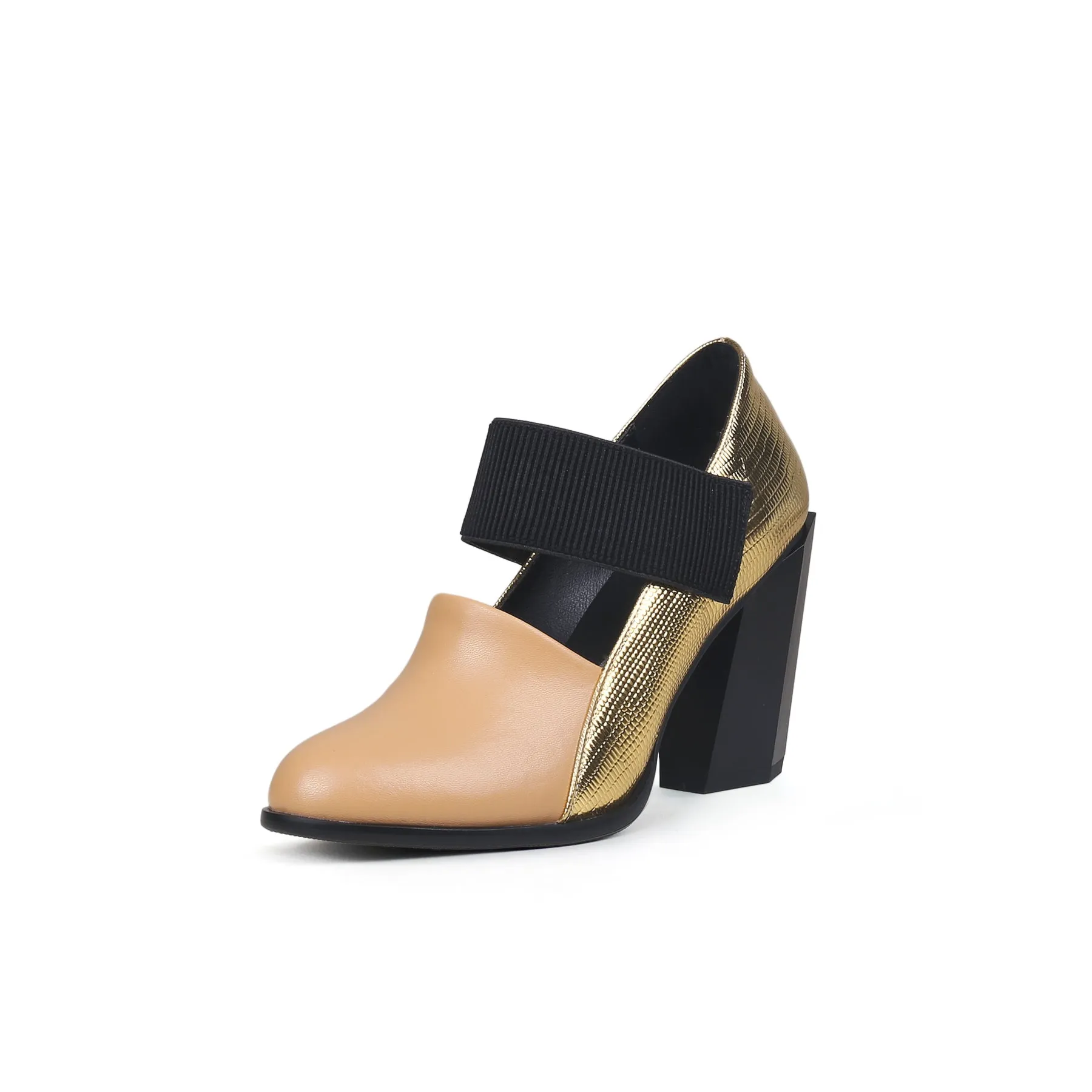 Clarke Cross Strap Leather Mary Jane - Neutral