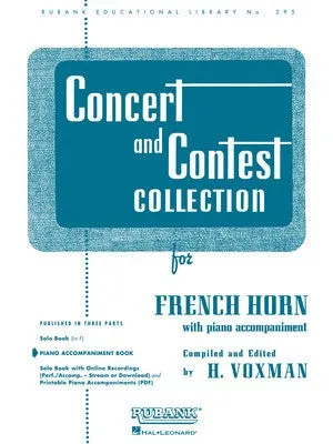 CONCERT AND CONTEST COLLECTION HORN PIANO ACCOMP