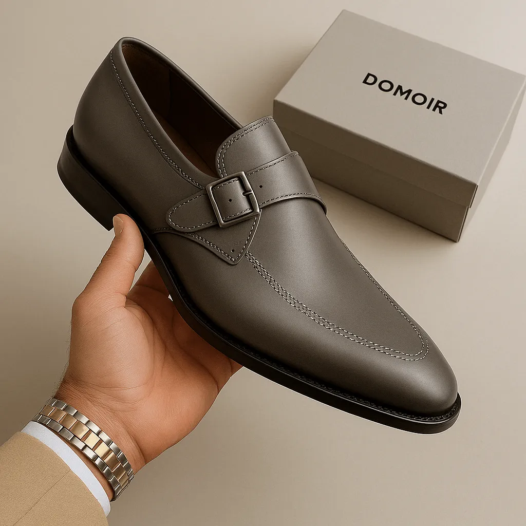 Domoir | Elegant Monkstrap Leather Shoes