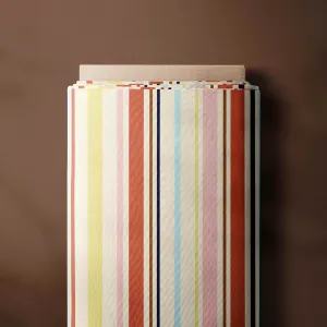 Fabric Cotton Poplin - Barcode Retro Stripe