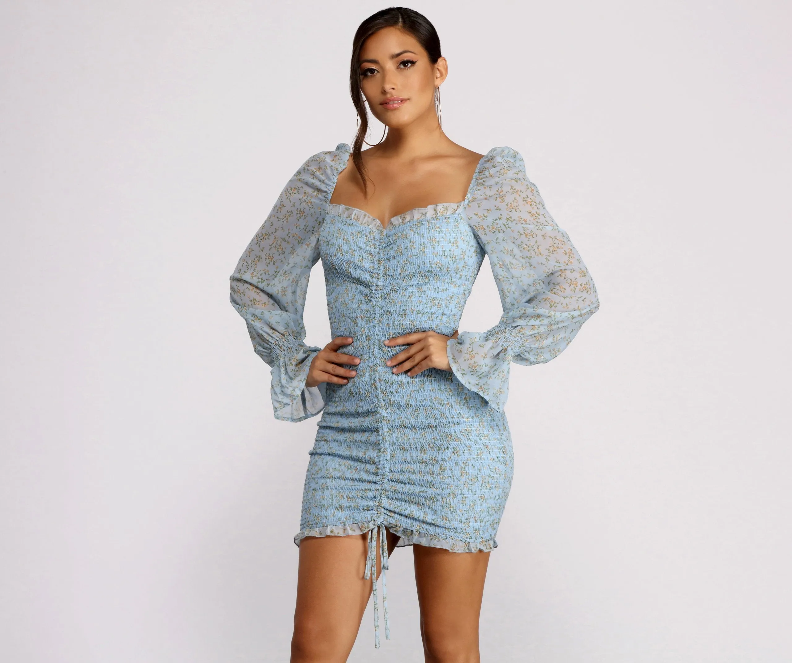 For The Love Charming of Florals Mini Dress