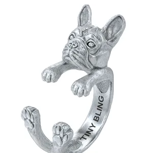 French Bulldog Breed Jewelry Cuddle Wrap Ring