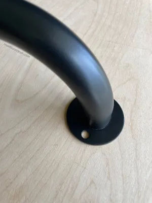 French Curved Iron Rod - Black (Build Your Own)