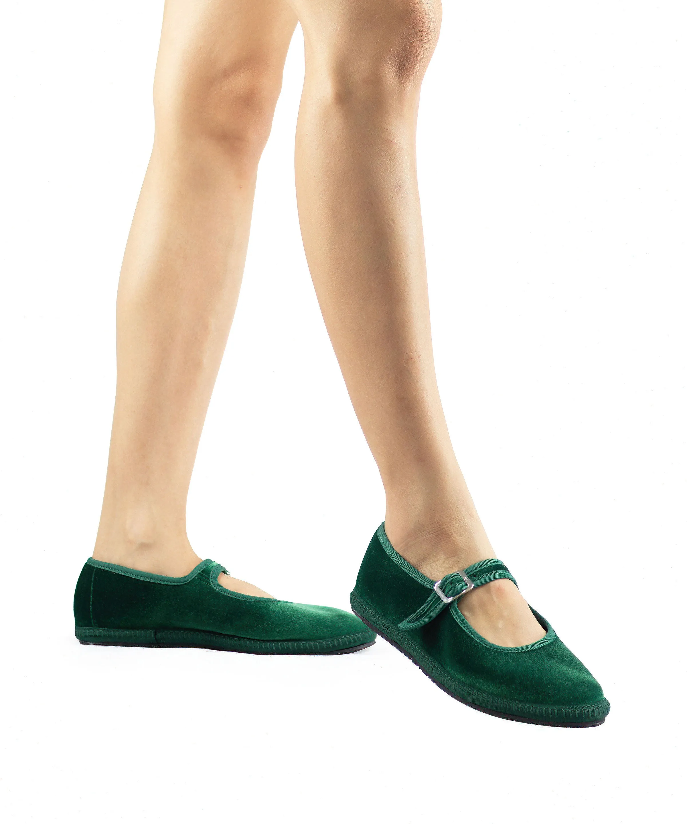 Friulana Mary Jane verde scuro
