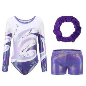 Girls' Diamante Long Sleeve Ballet