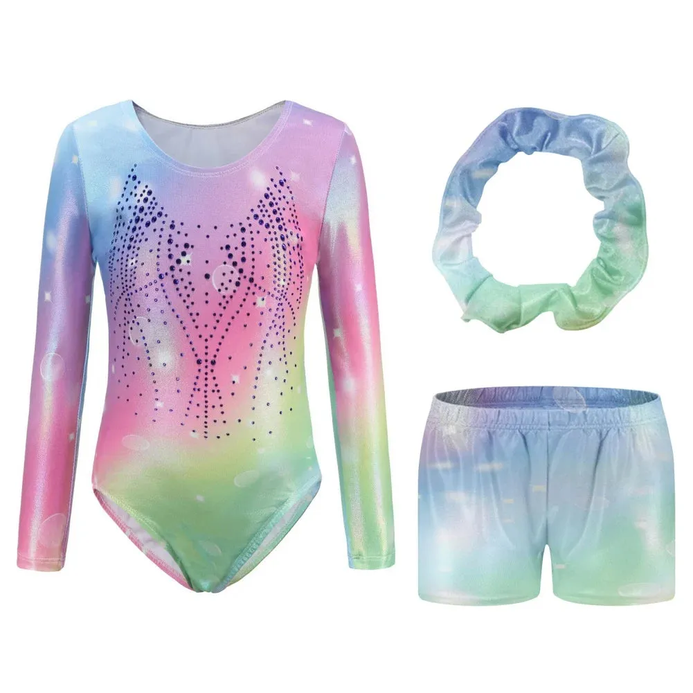 Girls' Diamante Long Sleeve Ballet