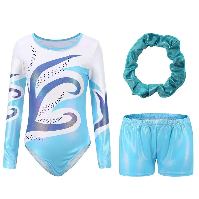 Girls' Diamante Long Sleeve Ballet