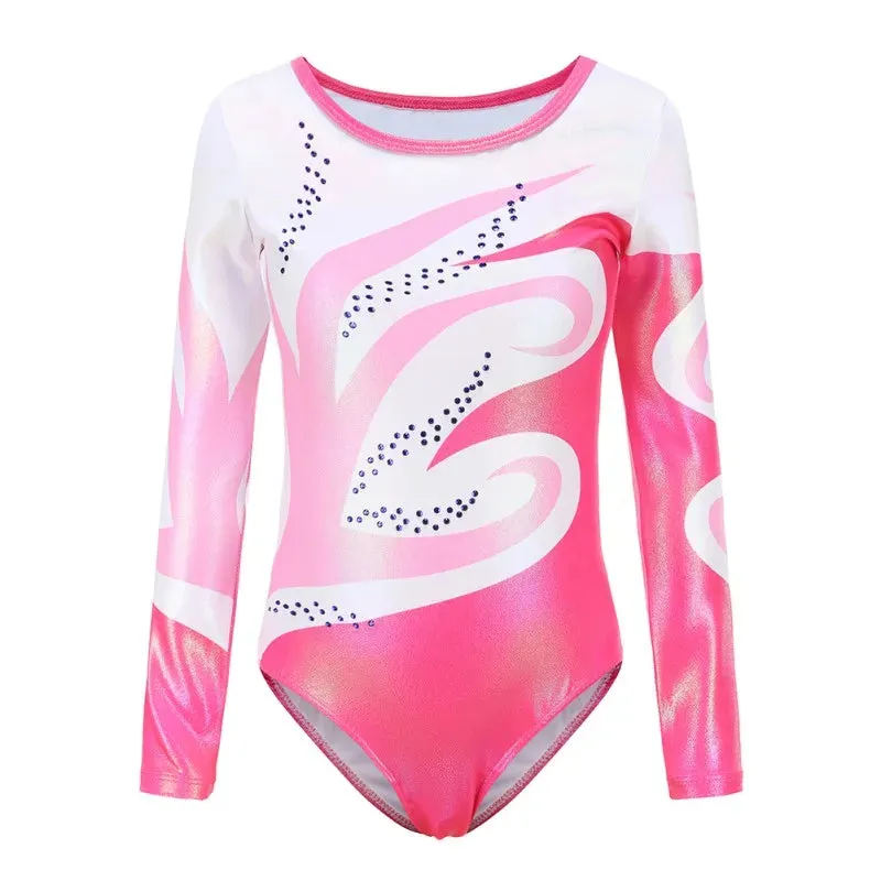Girls' Diamante Long Sleeve Ballet