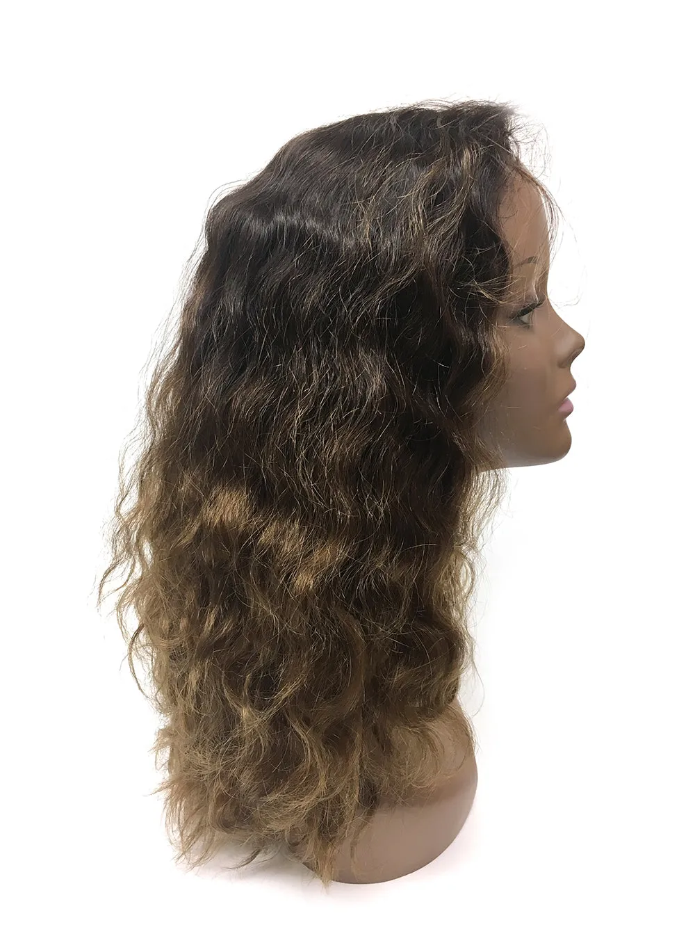 Half Wig 100% Human Hair in French Wave 14"