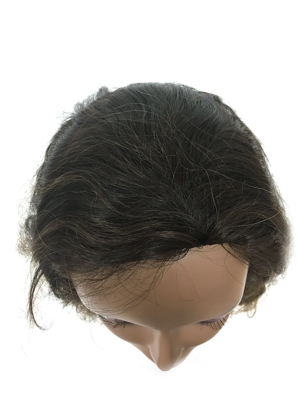 Half Wig 100% Human Hair in French Wave 14"