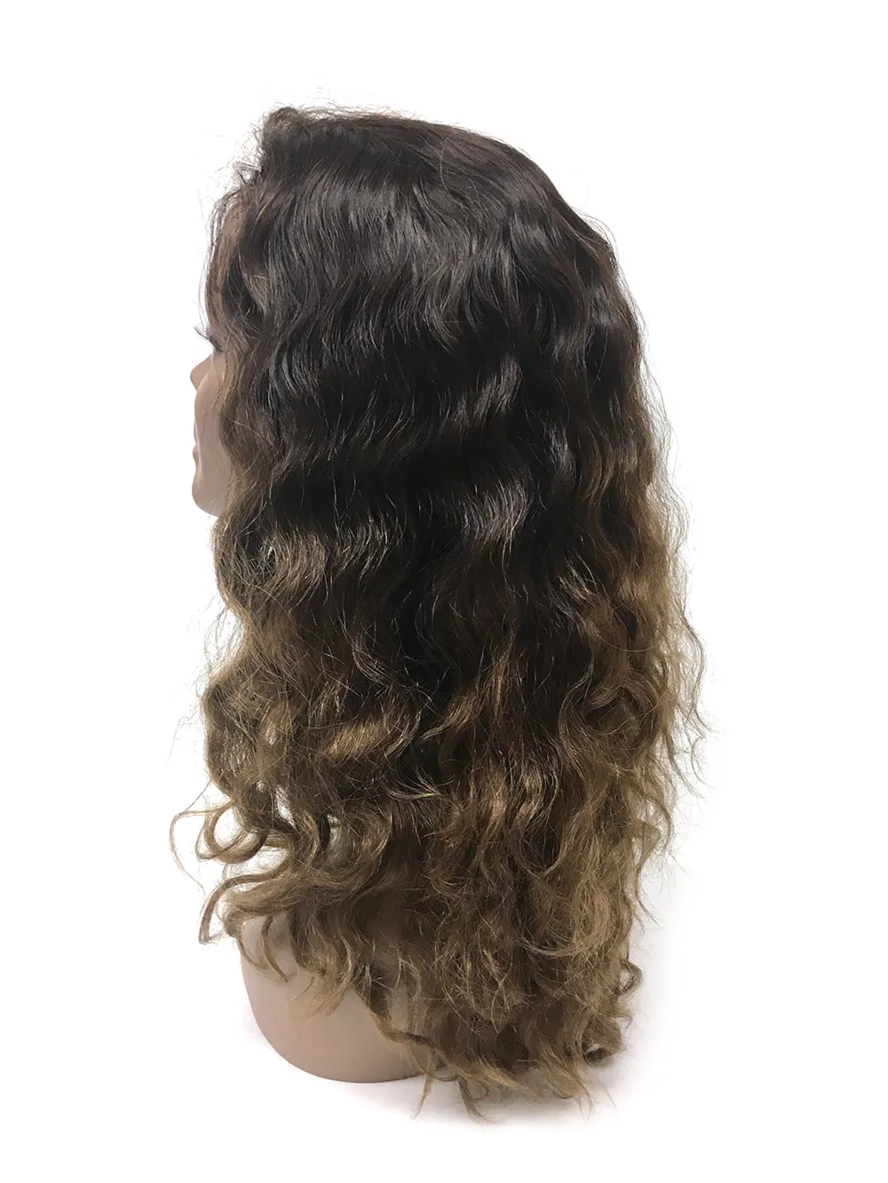 Half Wig 100% Human Hair in French Wave 14"