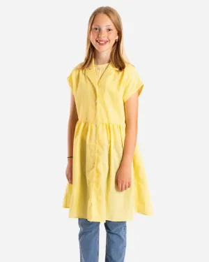 Jane Check Dress -  Yellow