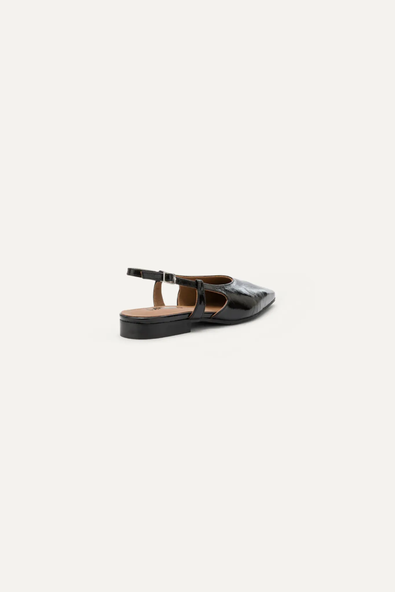 JANE PLAIN FLAT SHOES - NERO