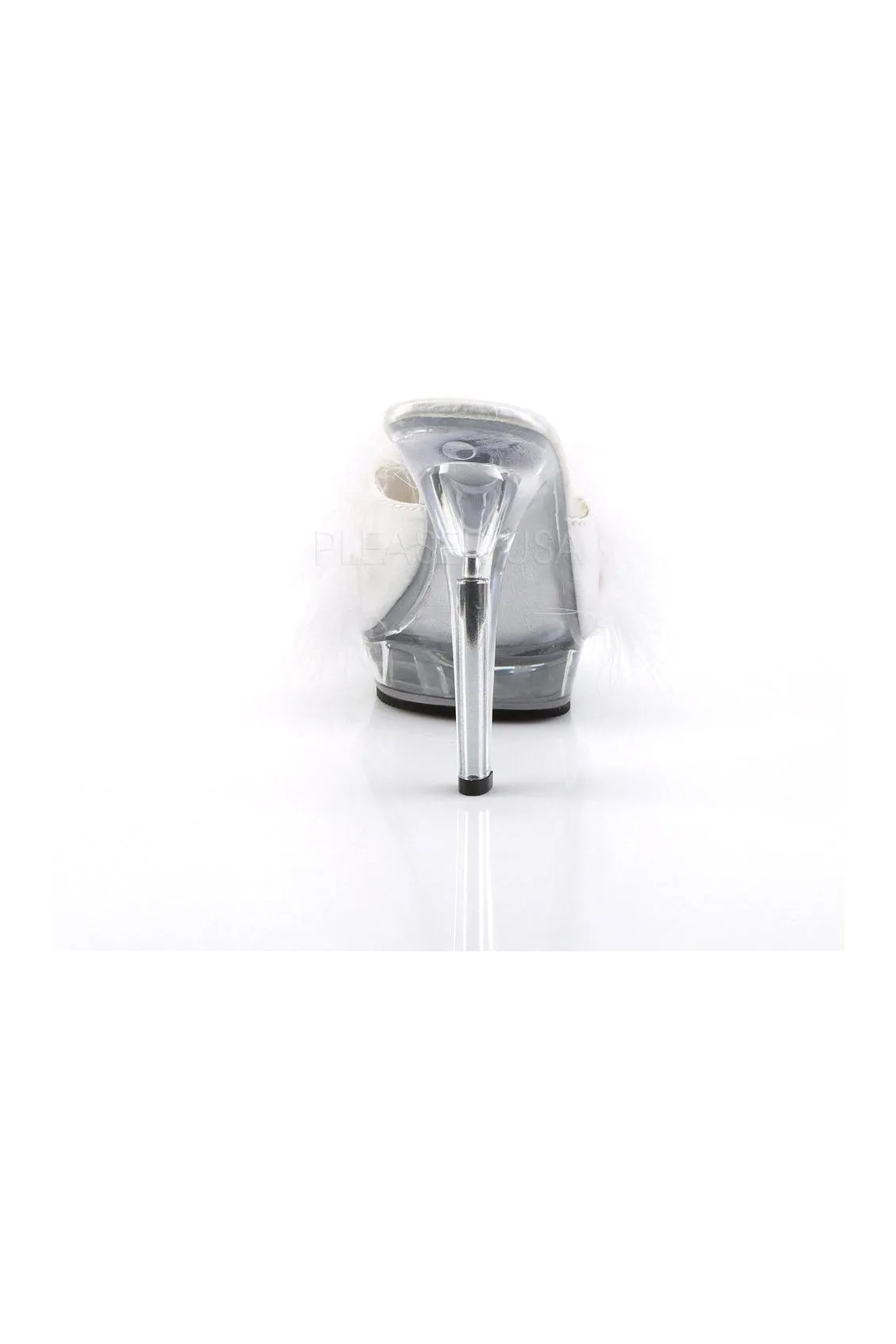 LIP-101-8 Mule | Clear Genuine Satin