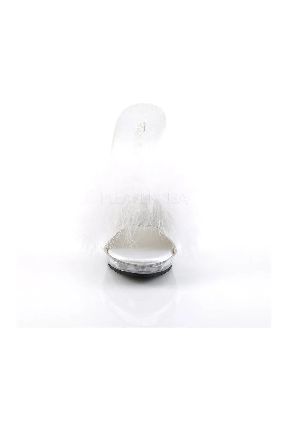 LIP-101-8 Mule | Clear Genuine Satin
