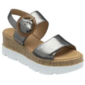 Lotus Cammie Gunmetal Sandals