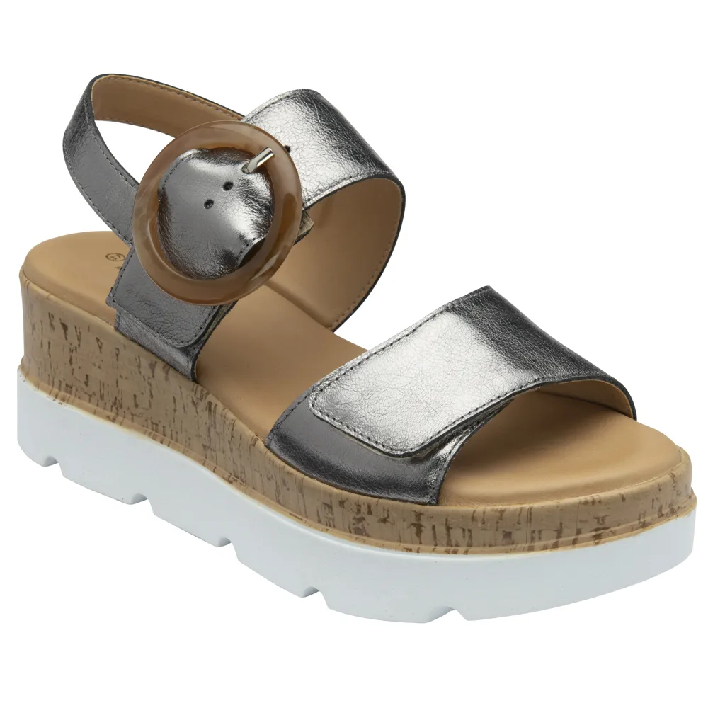 Lotus Cammie Gunmetal Sandals