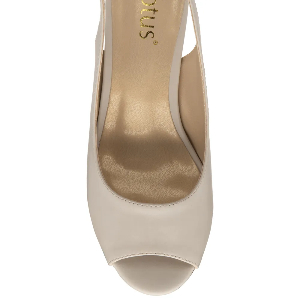 Lotus Evelyn Nude Pu Sandals