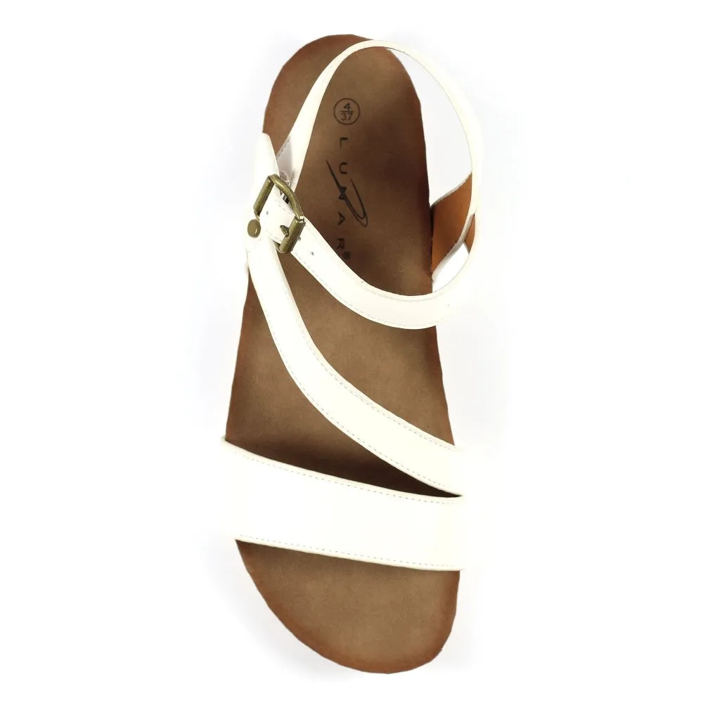 Lunar Cluster White Sandal