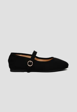 MARY JANE LINEN BLACK