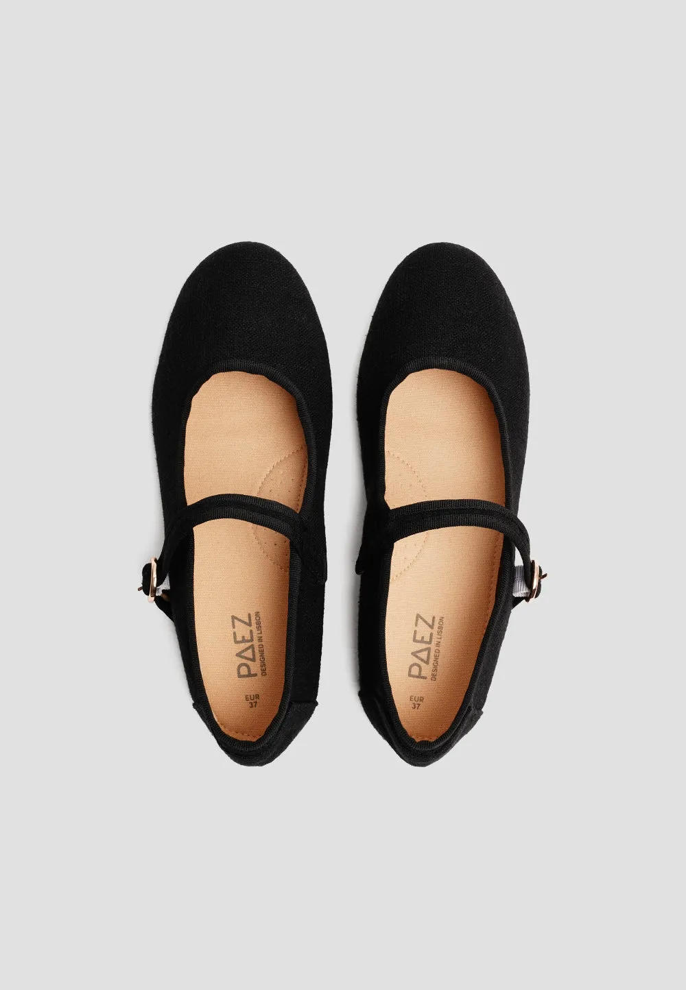 MARY JANE LINEN BLACK