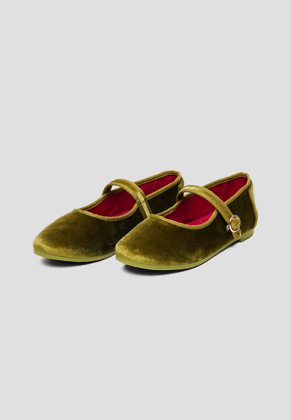 MARY JANE VELVET SYCAMORE GREEN
