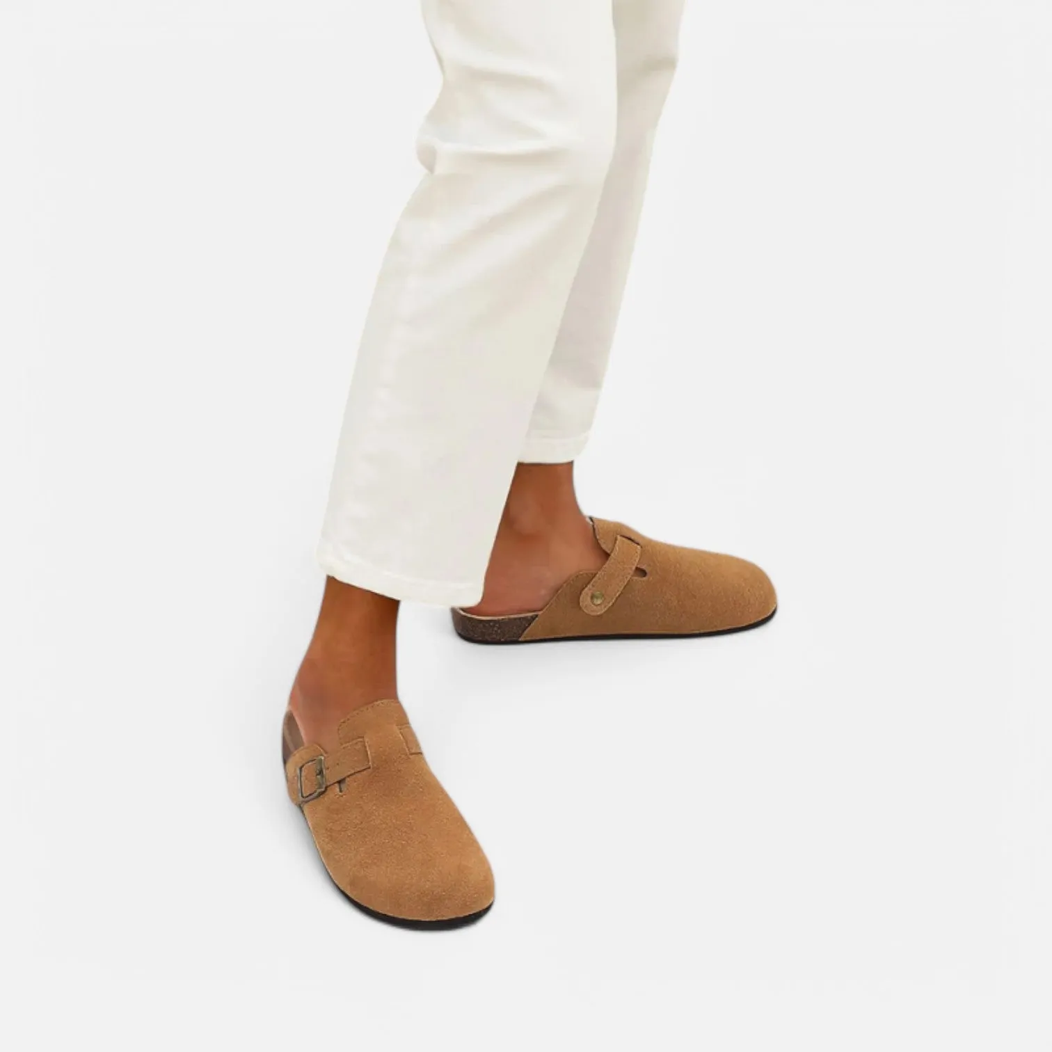 Monacogents | Women's Suede Cork Clogs