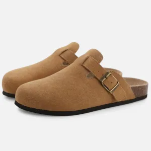 Monacogents | Women's Suede Cork Clogs