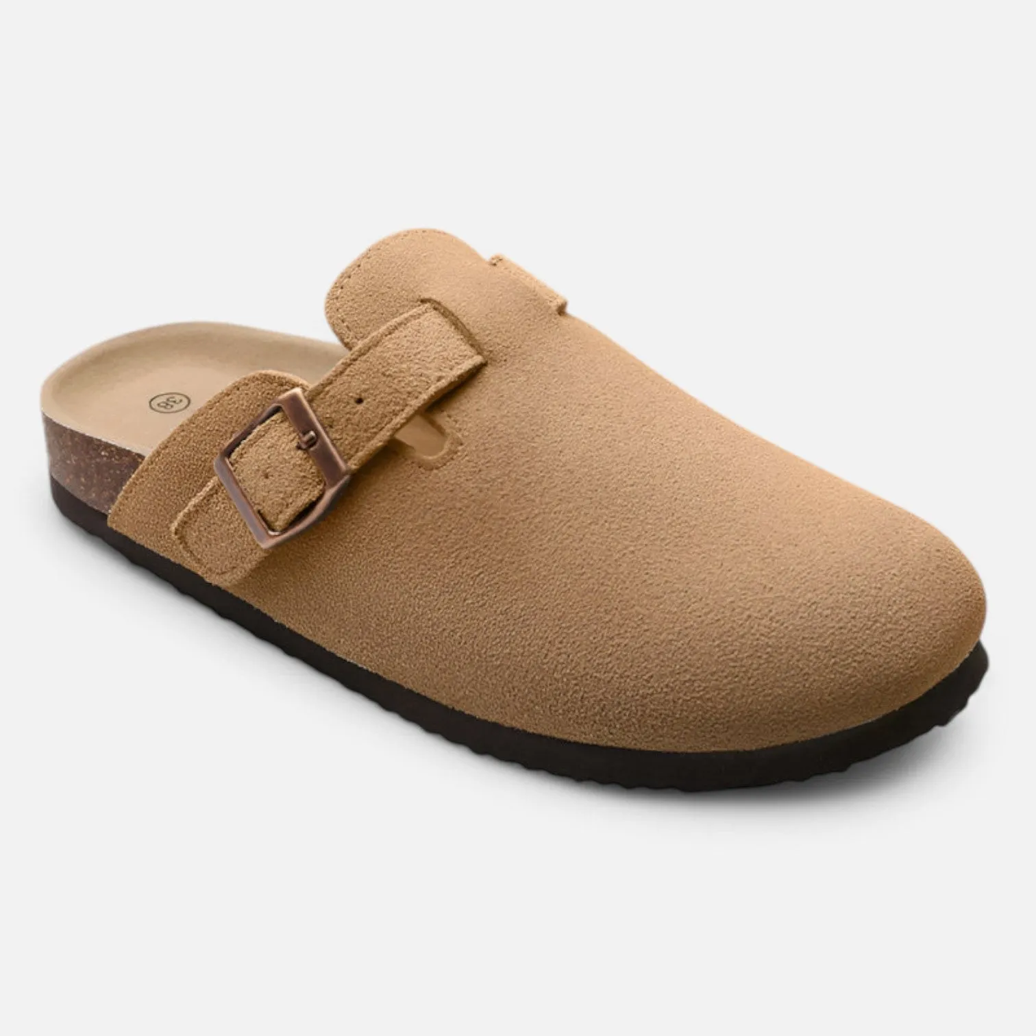 Monacogents | Women's Suede Cork Clogs