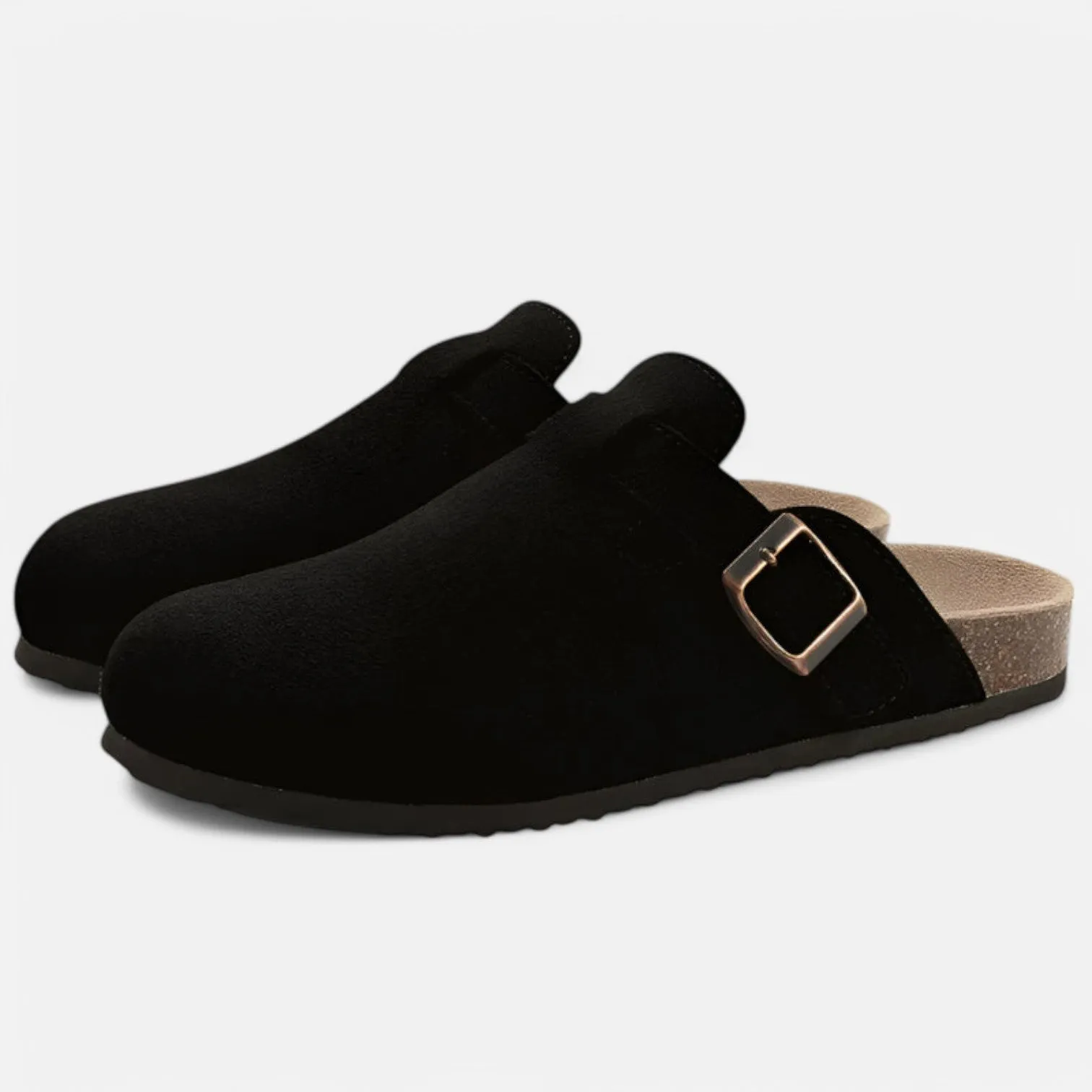 Monacogents | Women's Suede Cork Clogs