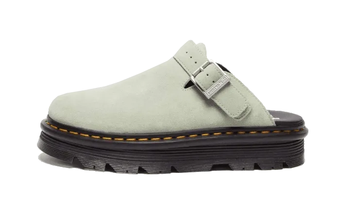Mules ZebZag Green Suede