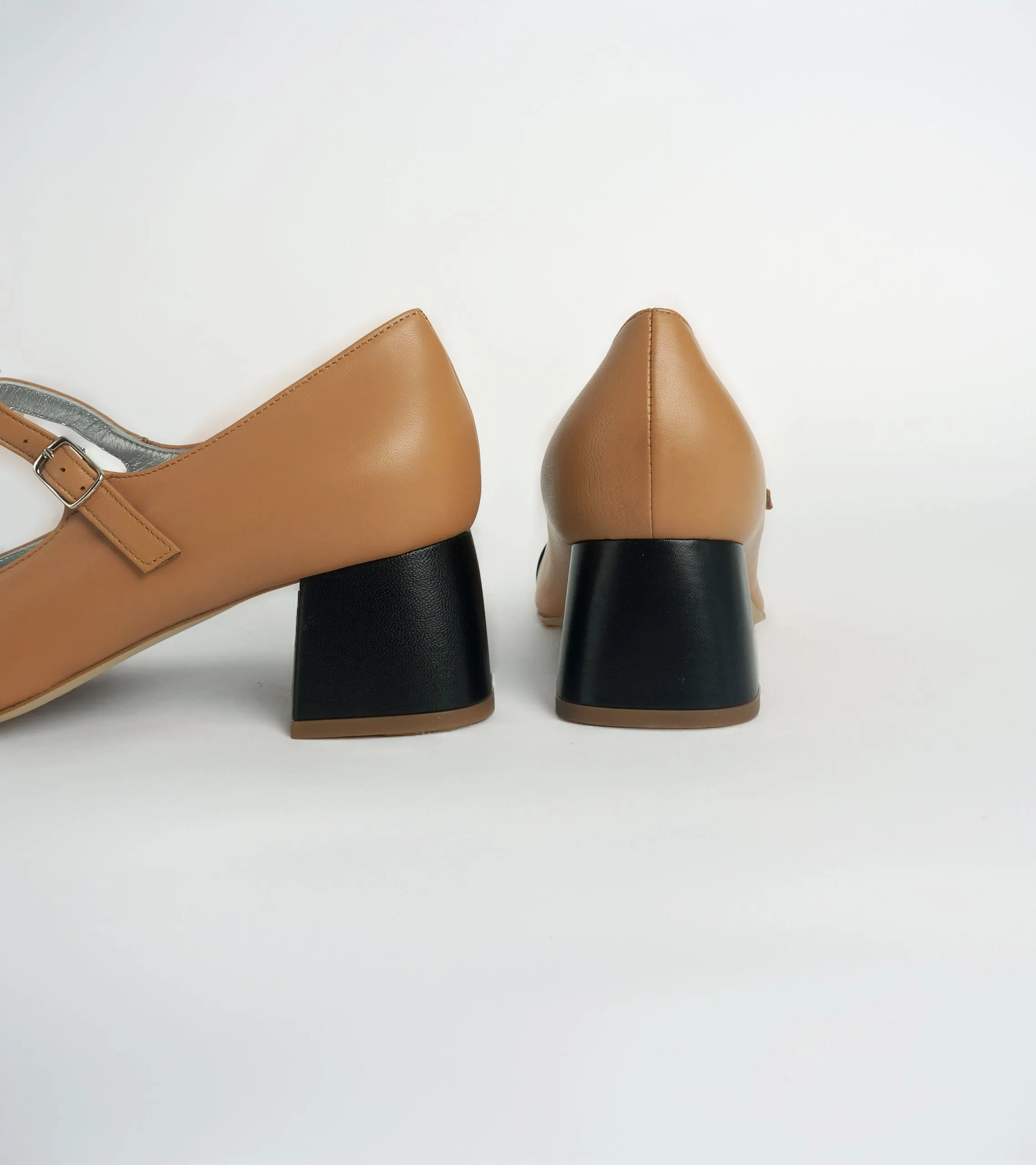 Nicoletta - Nappa Leather Block Heel