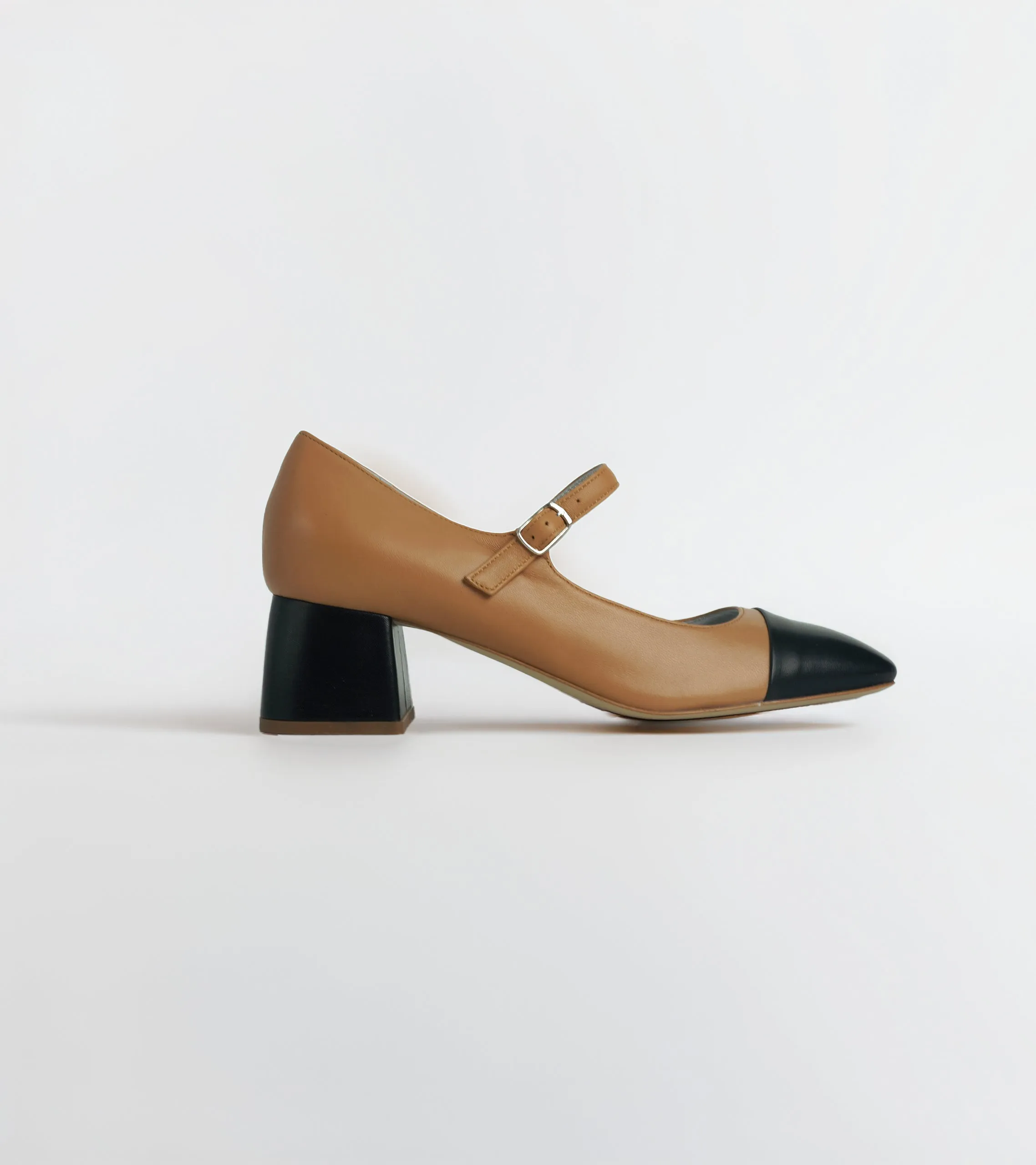 Nicoletta - Nappa Leather Block Heel