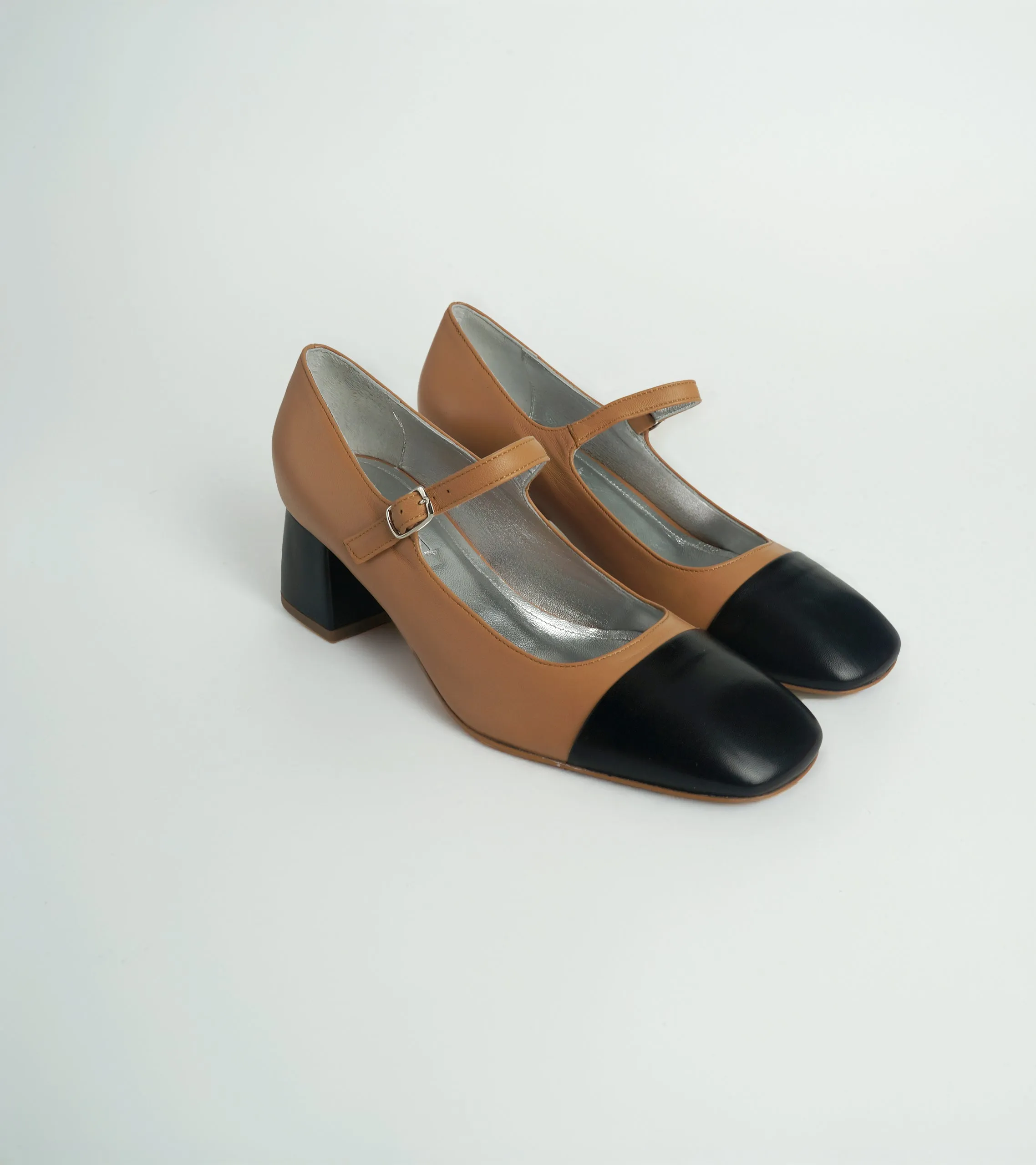 Nicoletta - Nappa Leather Block Heel
