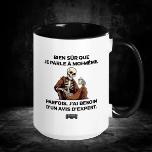 Of course I'm talking to myself Mug - French Edition