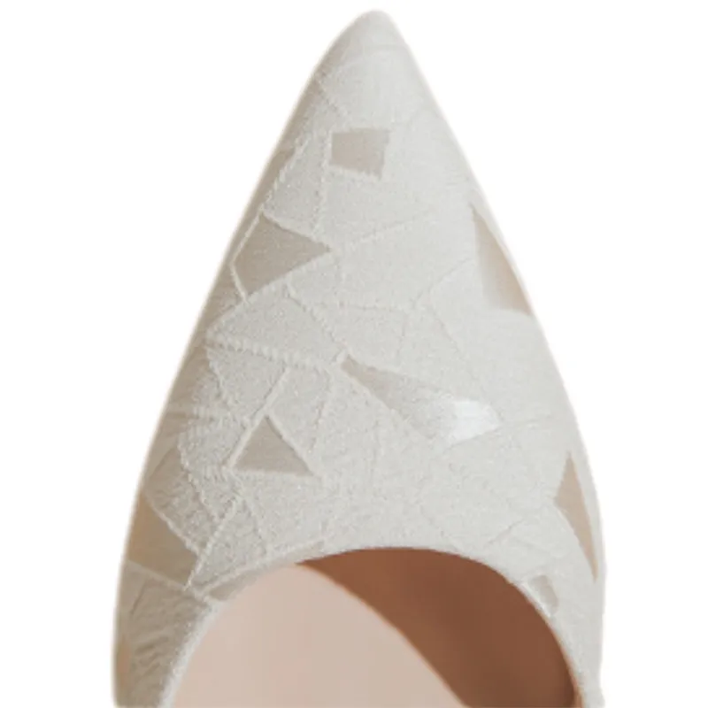 Pearl Strap Pointed-Toe Sandals