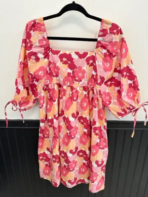 Pink Flower Power Dress